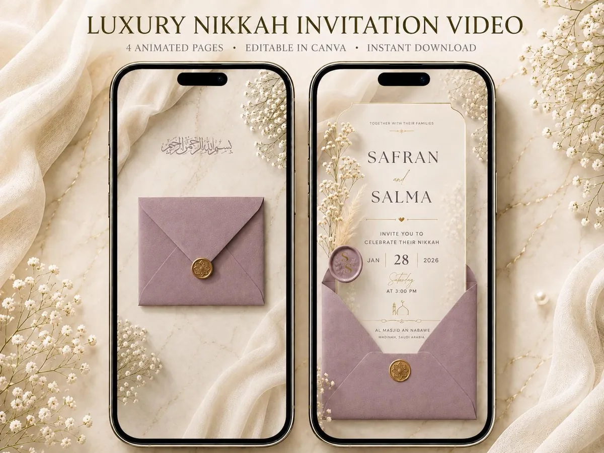 Nikkah papillon mauve — visuel du modèle