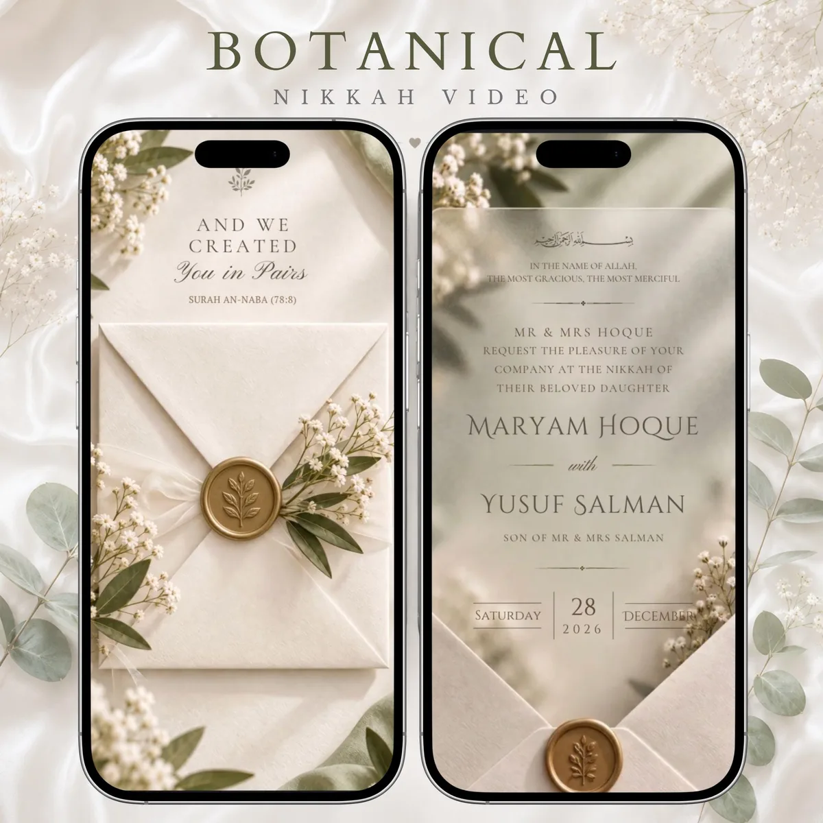 Mariage botanique ivoire — visuel du modèle