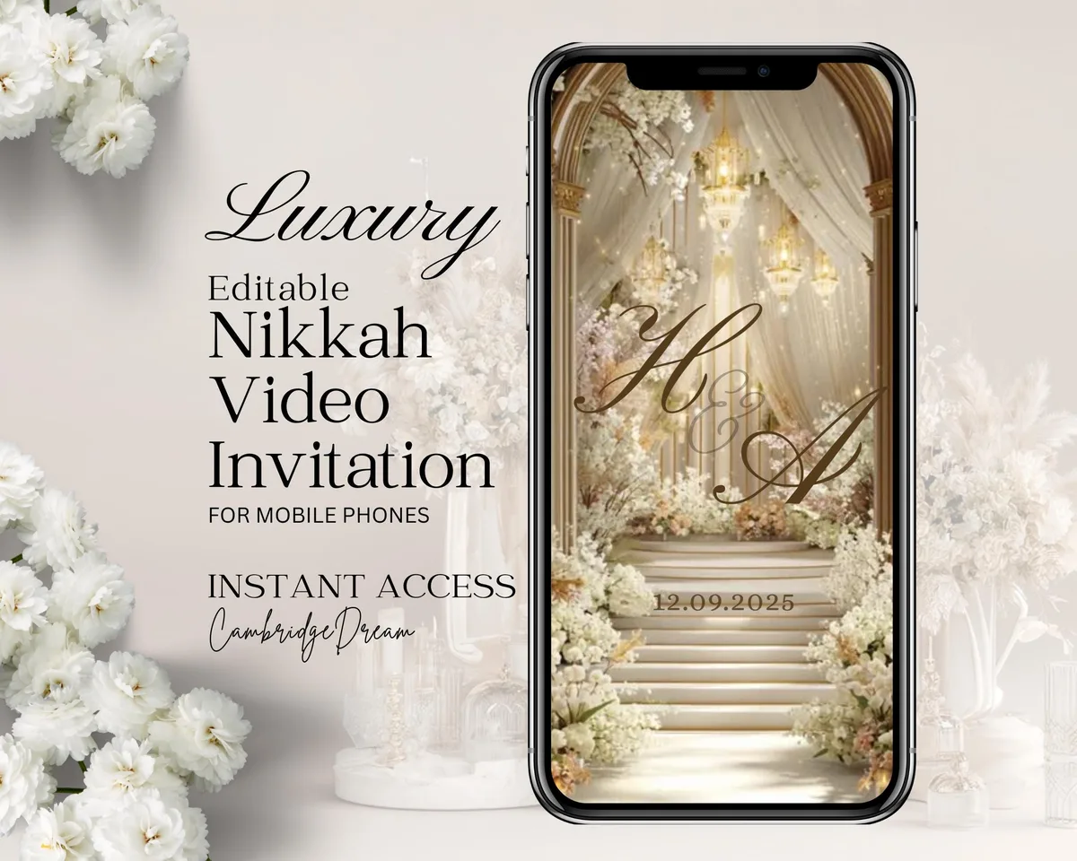 Nikkah doré animé — visuel du modèle