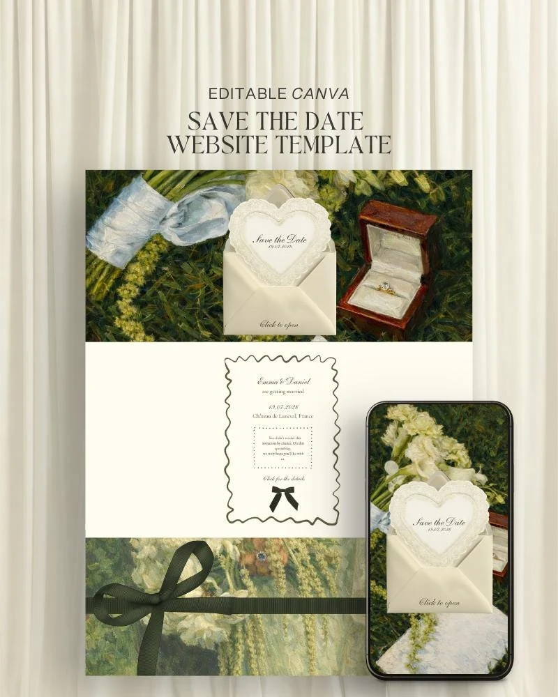 Mariage vert forêt — visuel du modèle