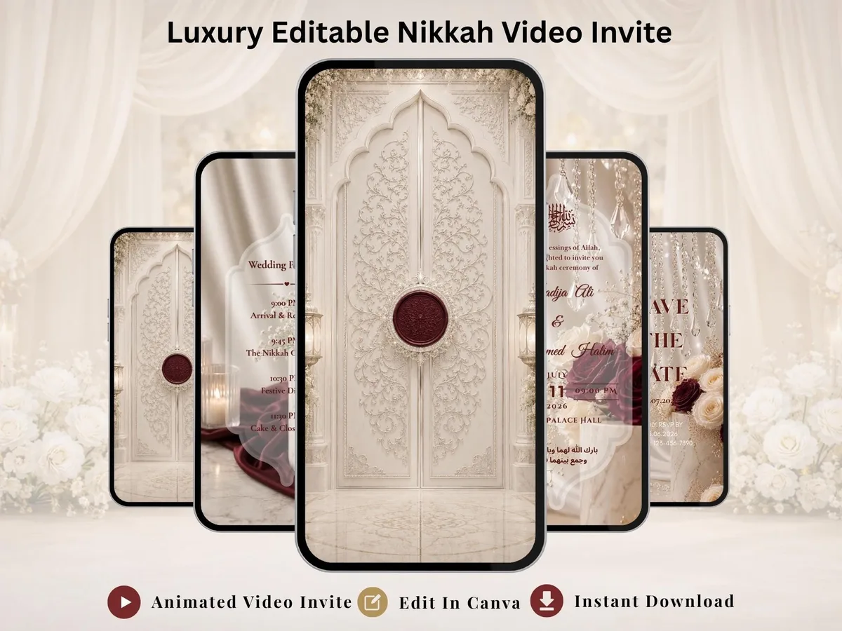 Nikkah ivoire luxe animé — visuel du modèle