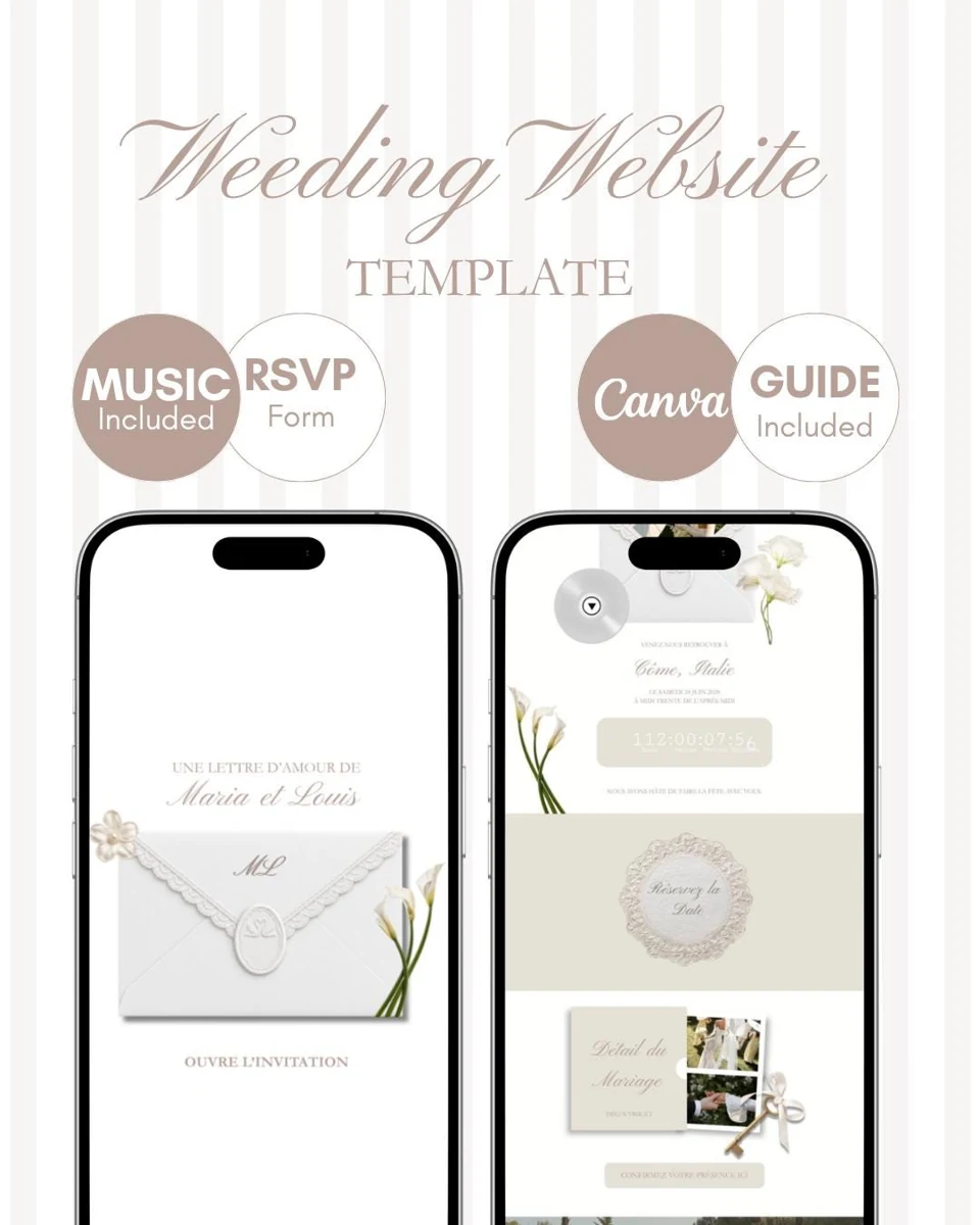 Mariage beige et blanc — visuel du modèle